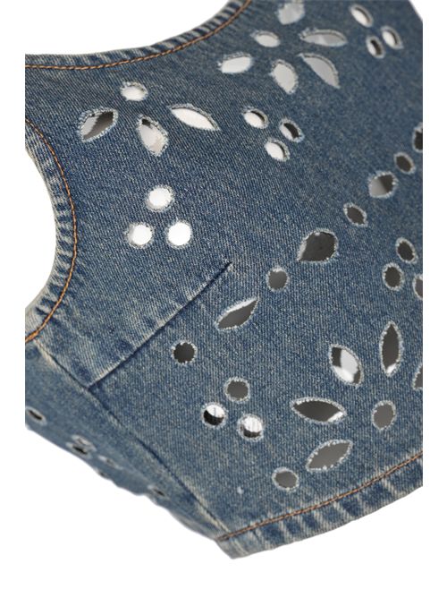 Top Thora in denim sangallo PINKO | 106419 A35CPJ1